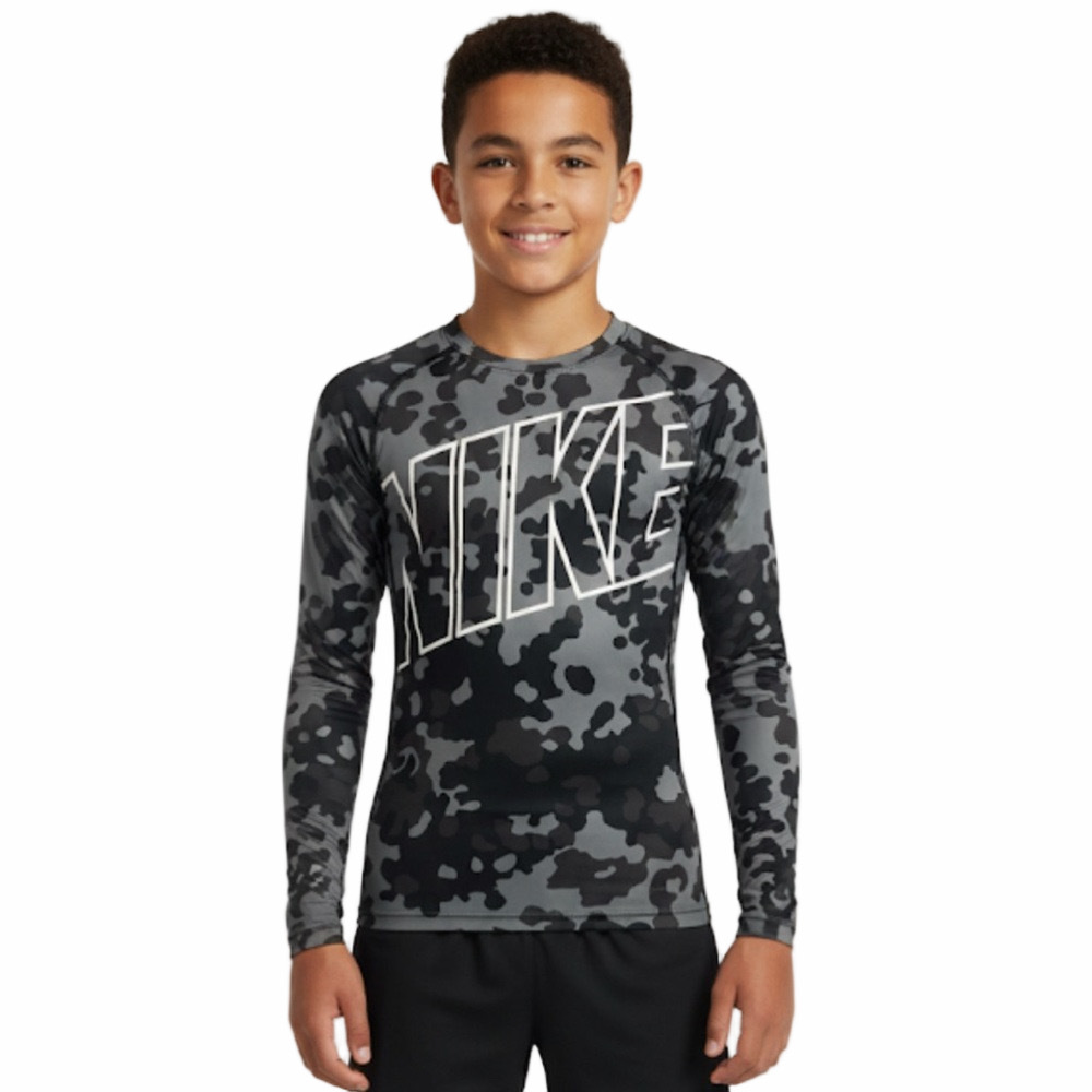Nike Pro Compression Camo Base Layer For Sports Uniform Youth Boy Size Large